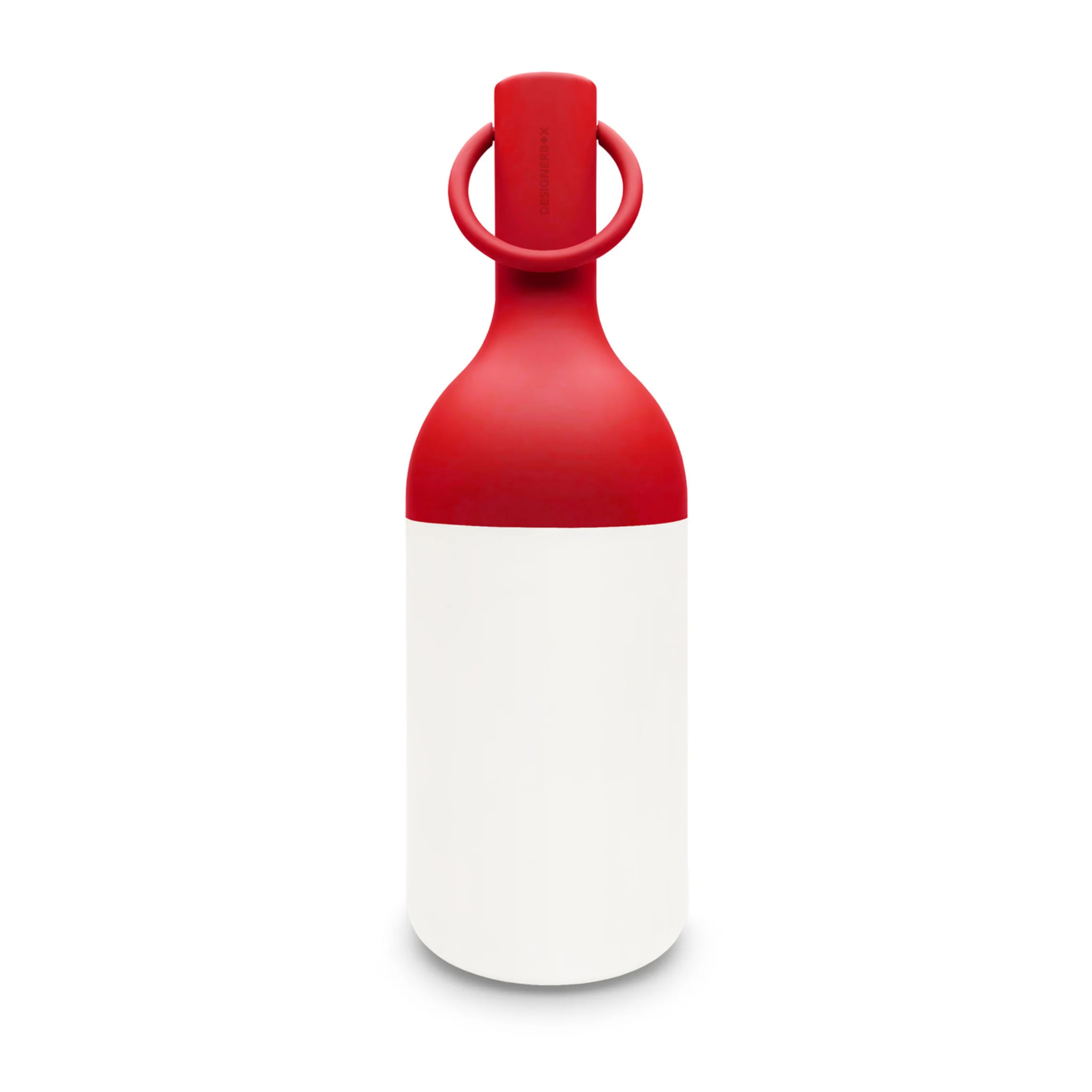 Petite lampe nomade en plastique rouge - Elo