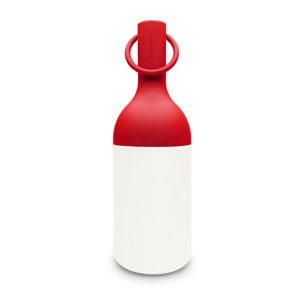 Petite lampe nomade en plastique rouge - Elo