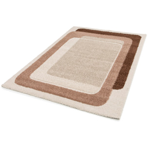 EMBER Alfombra infantil shaggy escandinava Beige y Rosa, varias medidas disponibles.