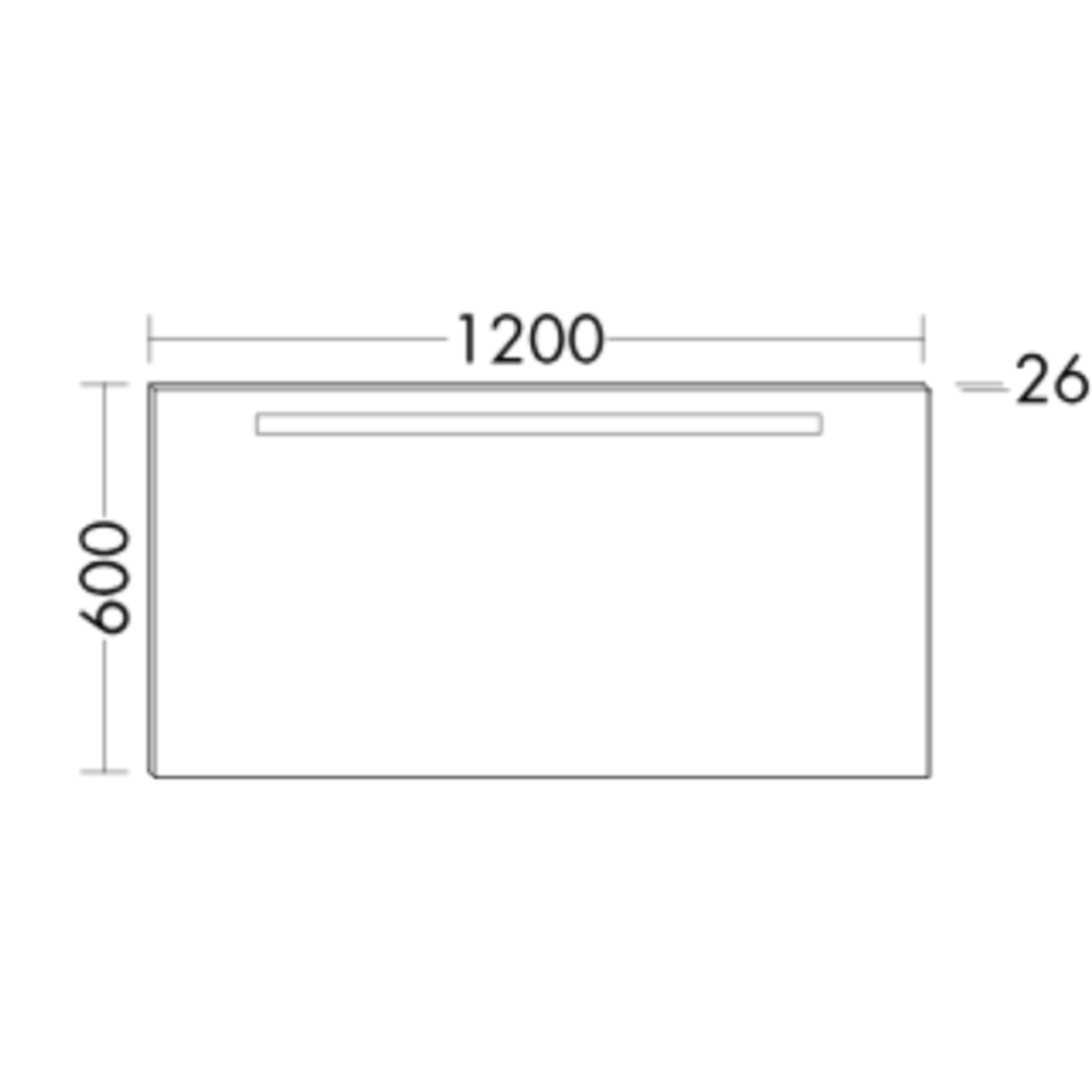 Miroir de salle de bain BURGBAD Olena 120 cm