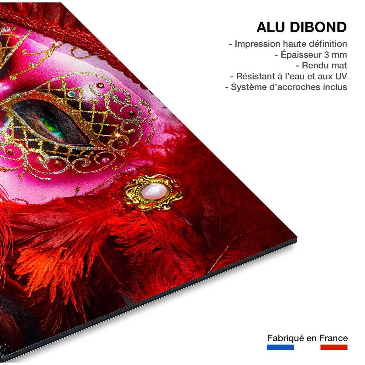 Tableau contemporain Masque Tableau alu Dibond