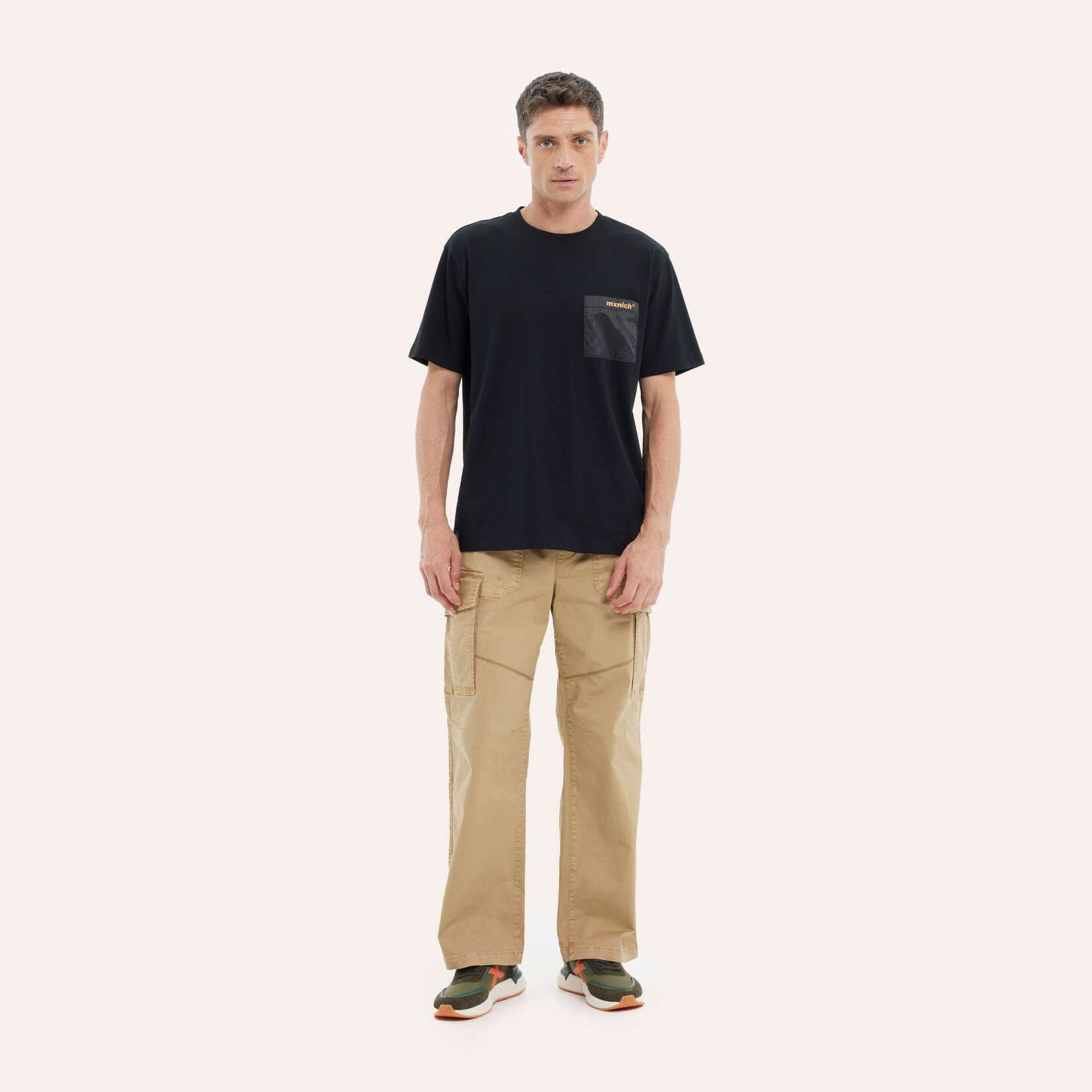Camiseta MUNICH oversize streetwear de algodón negra