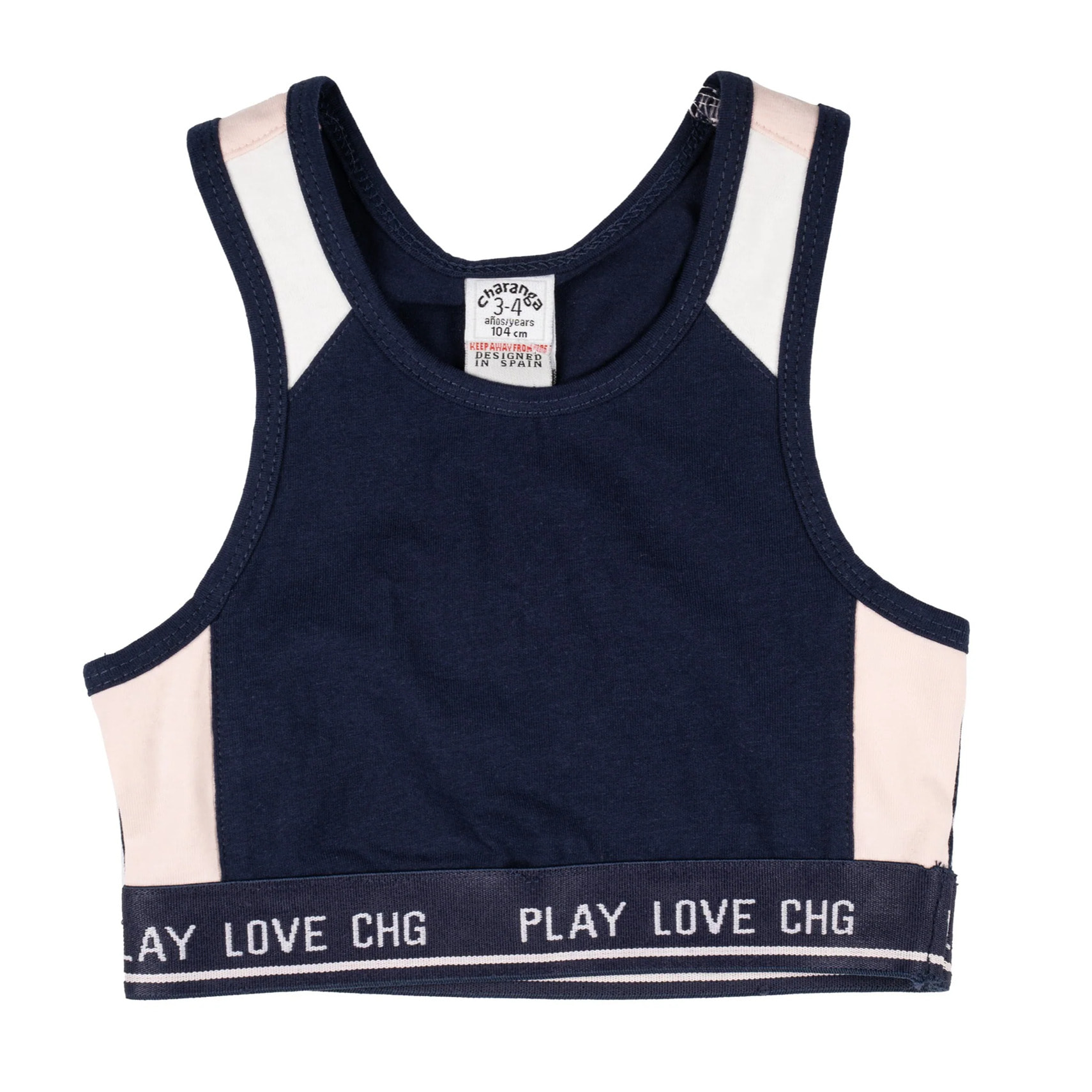 Top Bambina Blu Love Chg