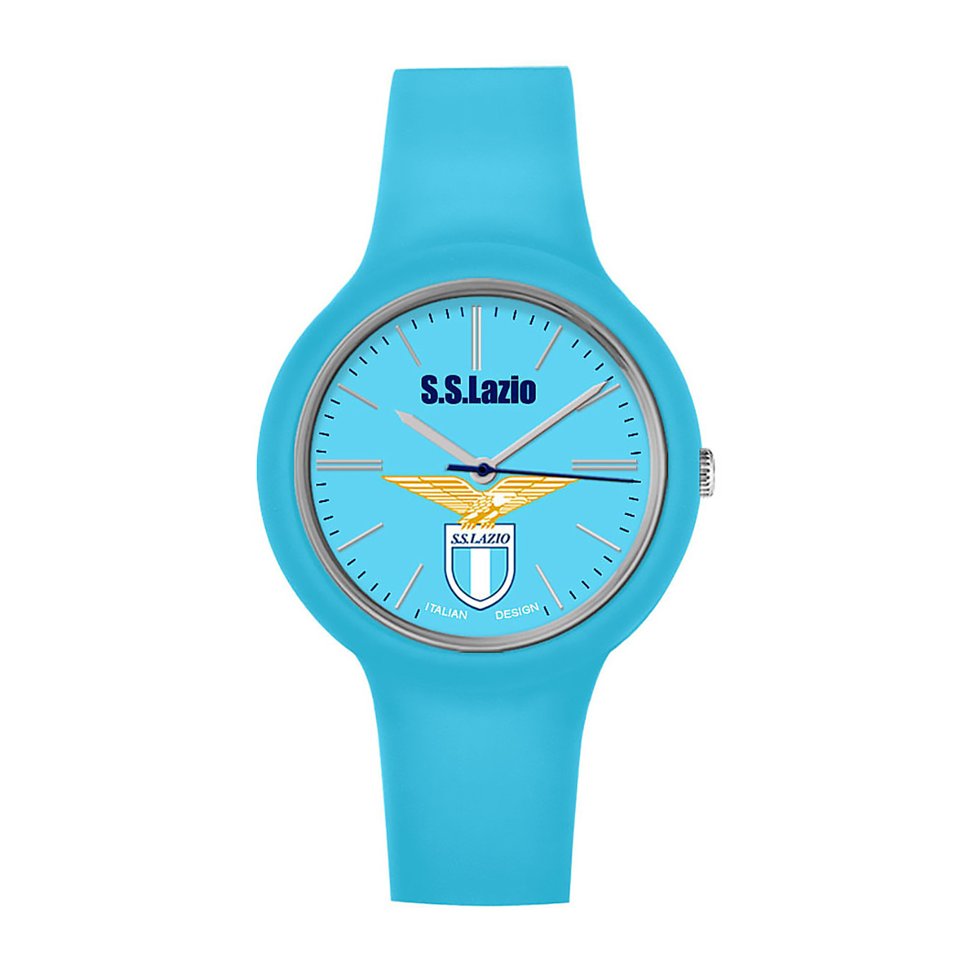 Orologio Lowell SS LAZIO Silicone Celeste