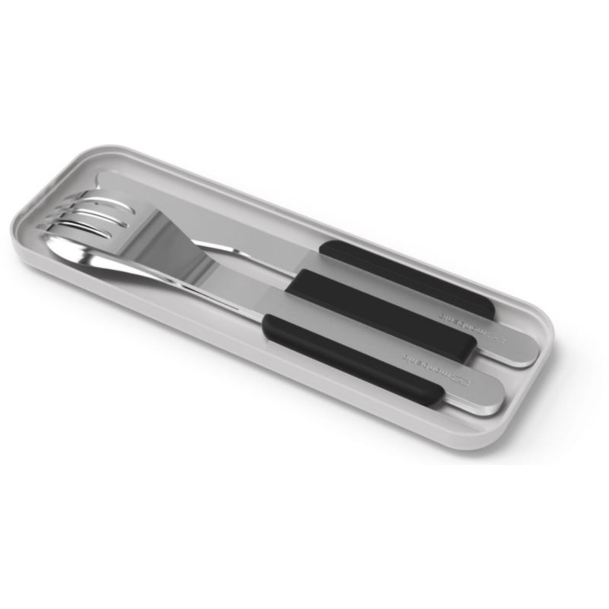 Couverts MONBENTO MB Slim Box - trio couteau - Noir
