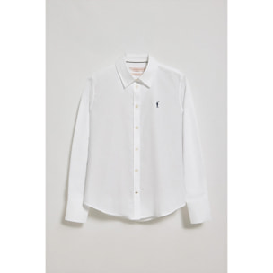 Camisa Oxford Regular fit blanca con logo Rigby Go