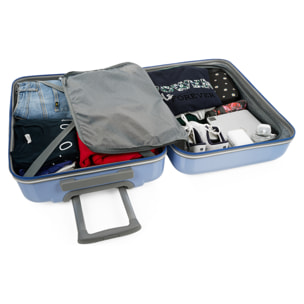 Juego De Maletas Pc Itaca Base Azul Azul Arcoiris