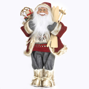 Babbo Natale "Noel Baba" In Piedi - Realistico in PVC - (Altezza 45cm)