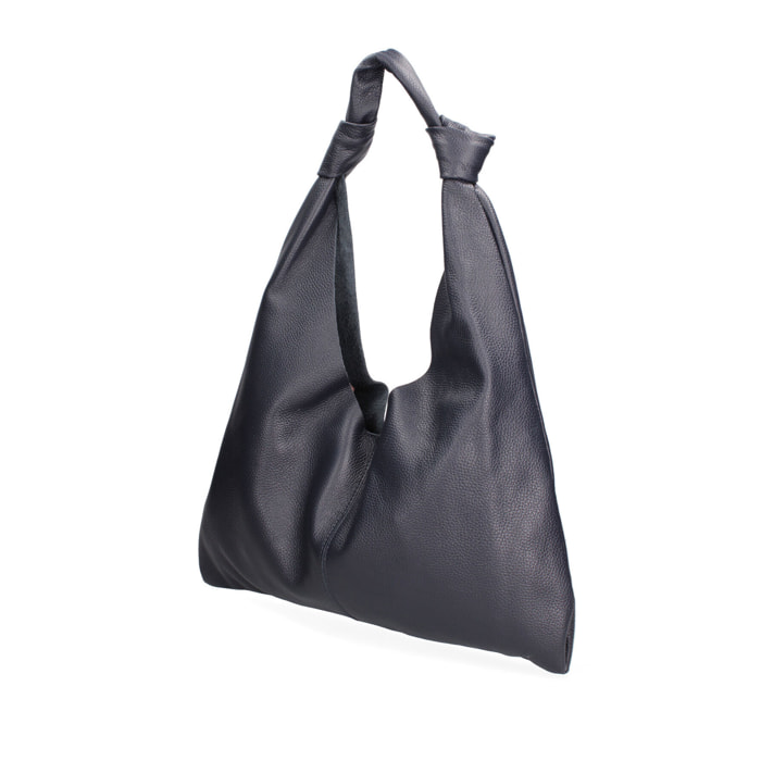 Borsa a spalla da donna In Vera pelle Made in Italy 40x42x2 cm