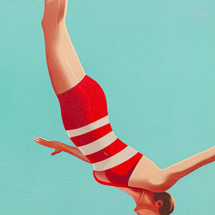 Affiche encadrée plongeon 73x103cm Kare Design