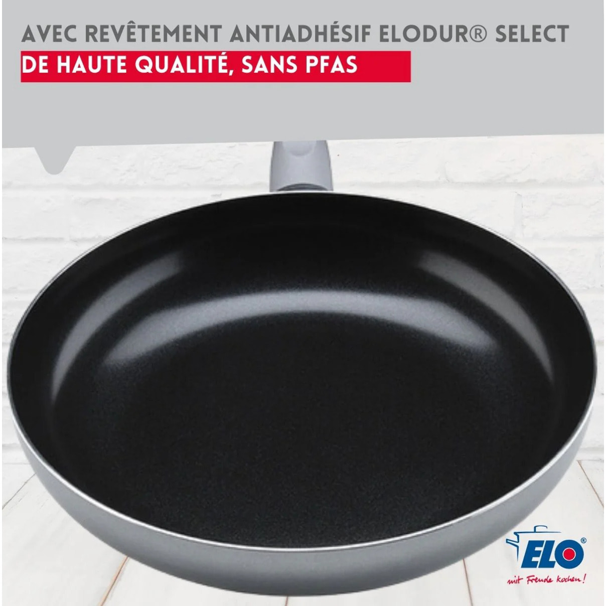 Poêle tous feux 32 cm sans PFAS Elo Ducato