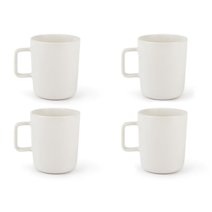 Set de 4 Mugs Excelsa – Nordic, Stoneware Blanc