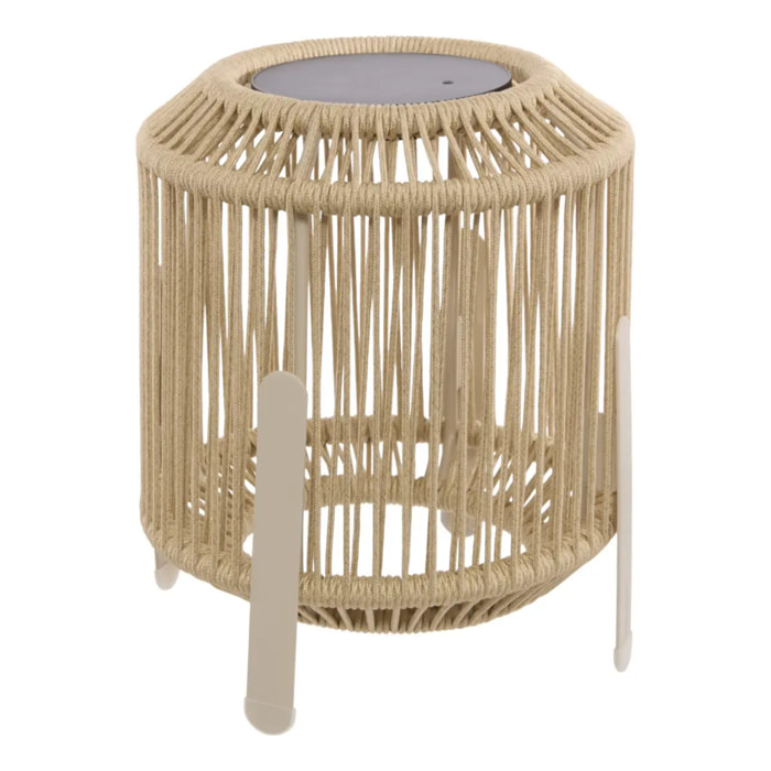 Lanterne Liny solaire argile H36cm
