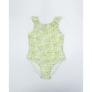 BAÑADOR DE FLORES AMARILLAS CON VOLANTE