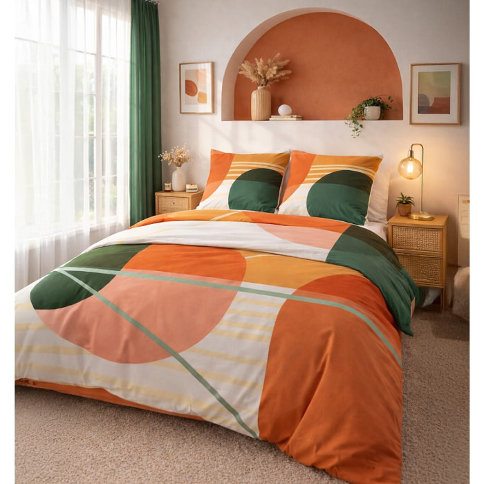 Parure Housse De Couette 3pcs 100% coton 47fils Zoom