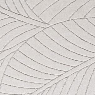 NOVA - Tapis intérieur/extérieur crème à motif feuilles