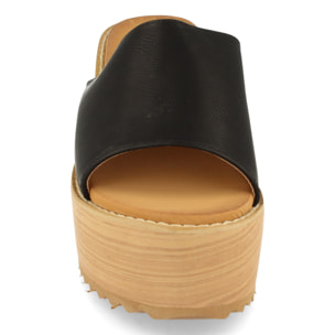 Sandalia de Plataforma con Pala Simple