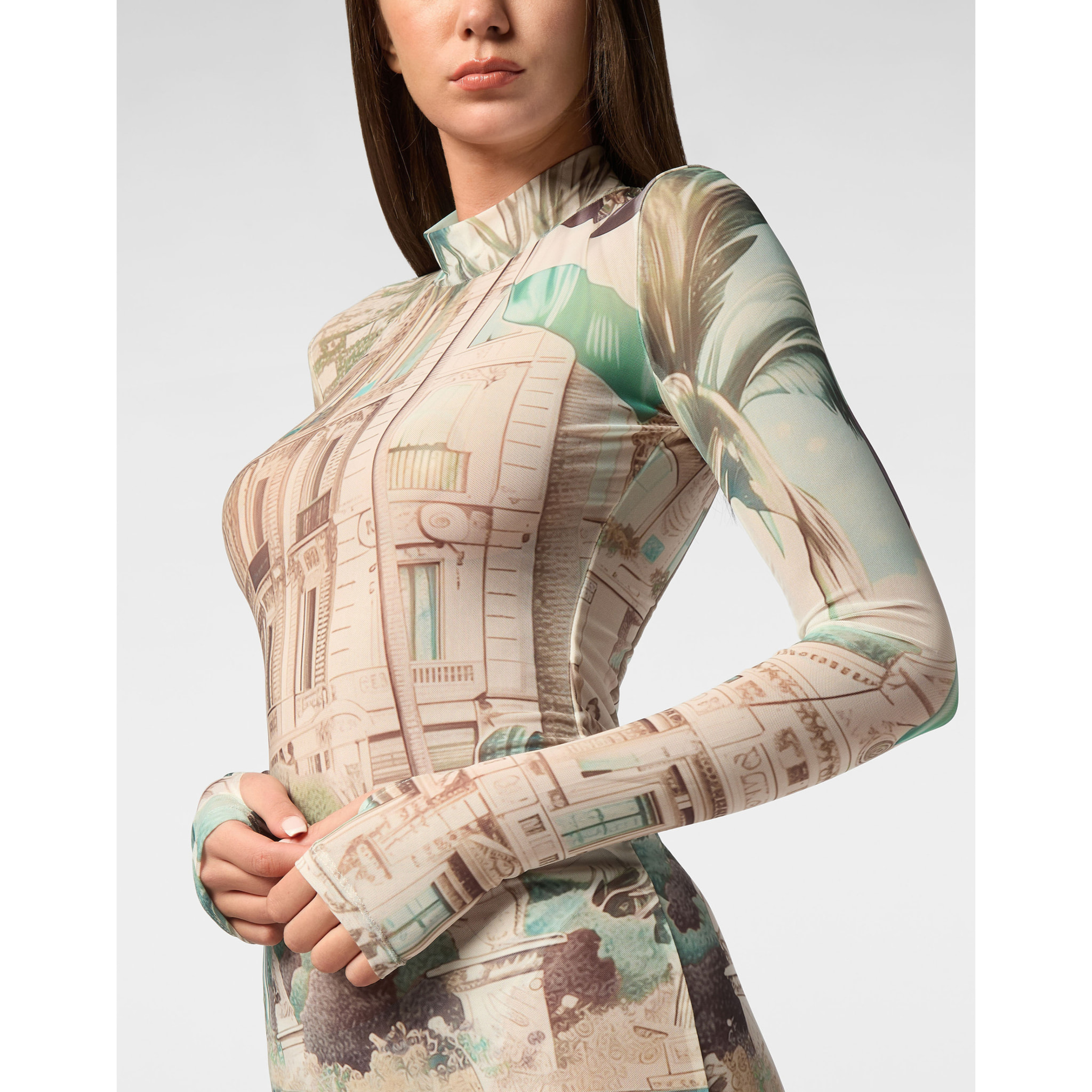 PHILIPP PLEIN Long Dress RACING