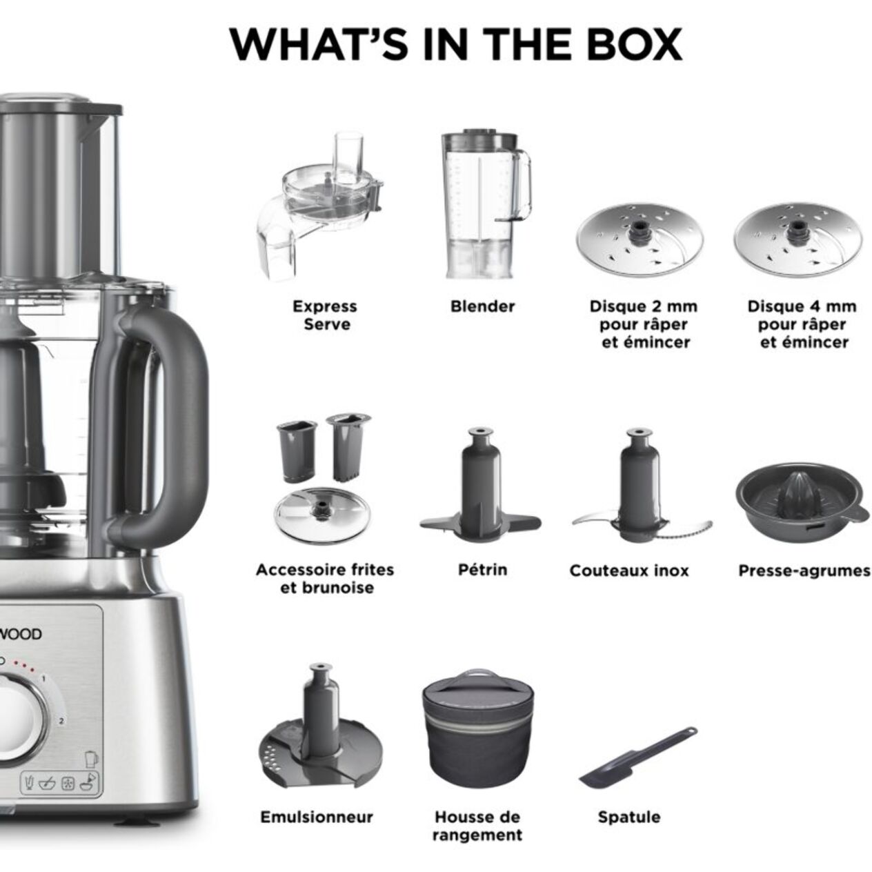 Robot multifonction KENWOOD FDP65.820SI Multipro Express