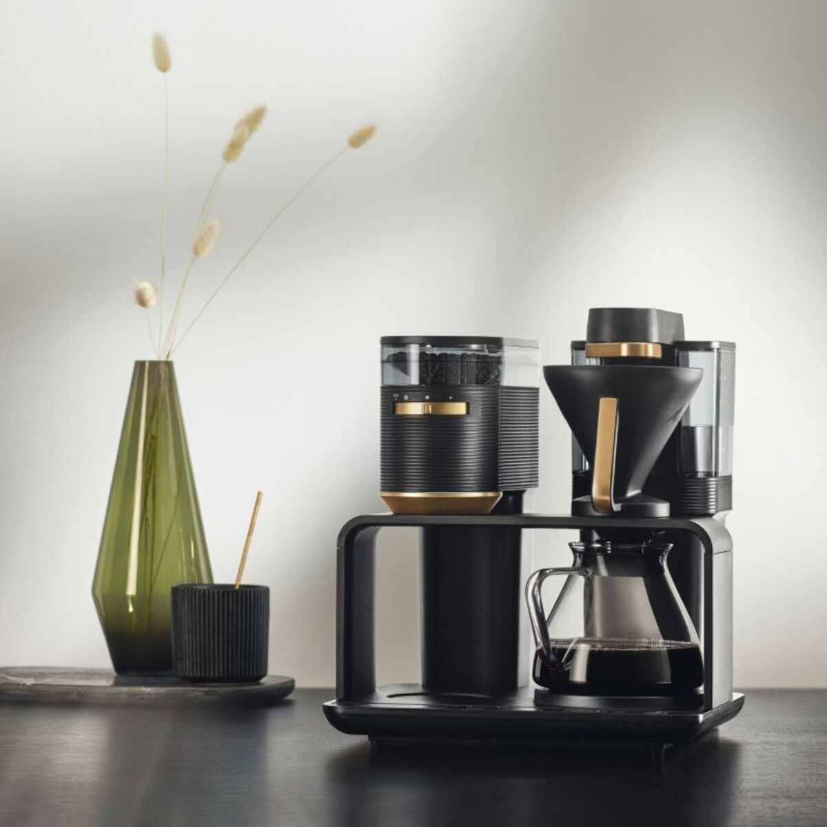 Cafetière filtre MELITTA EPOS avec broyeur intégré Schwarz-Gold