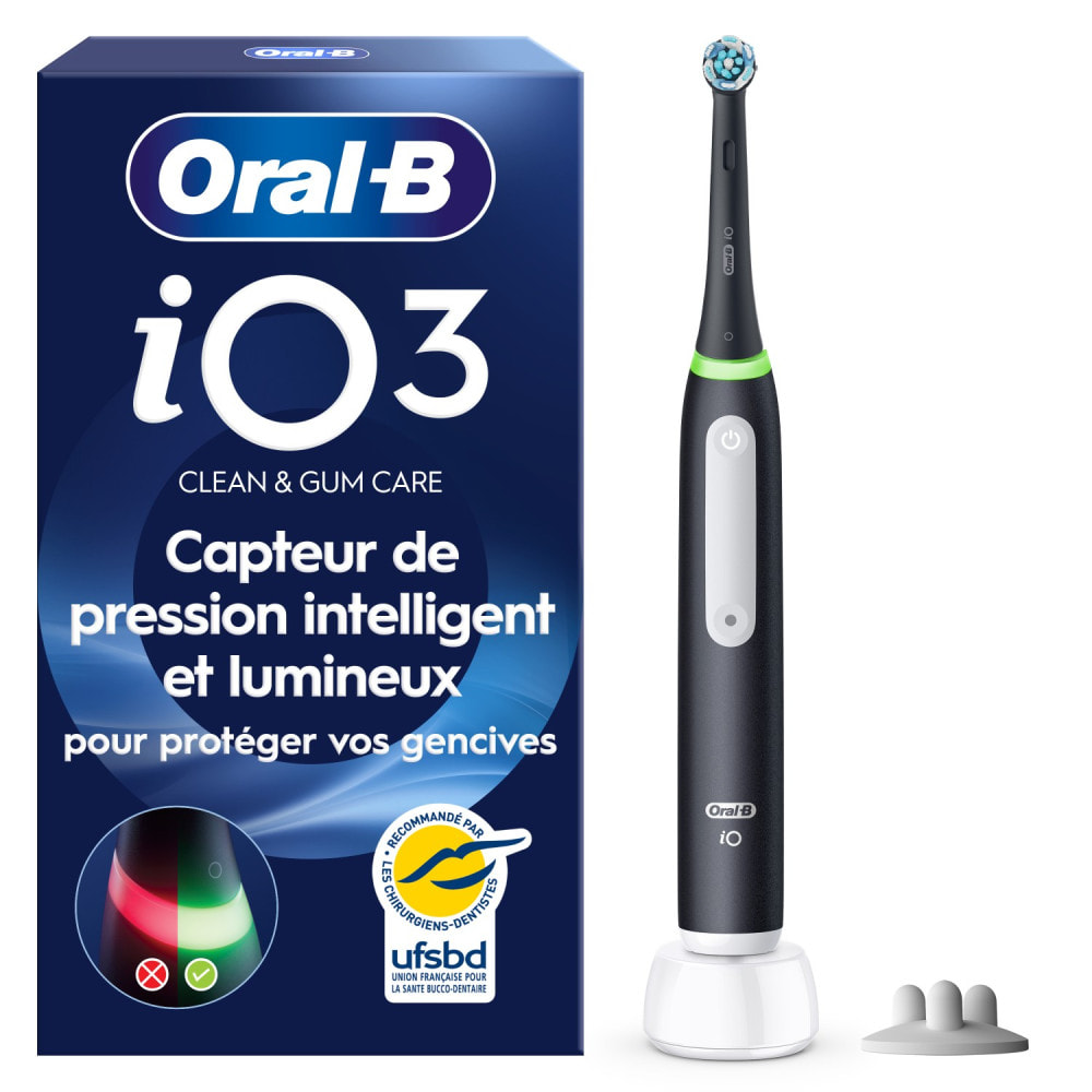Oral-B iO 3S - Noire - Brosse À Dents Électrique
