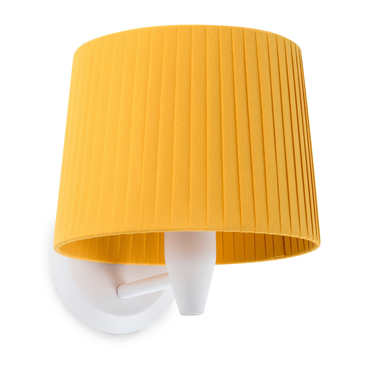 SAMBA Lampada da parete bianca/bordata giallo