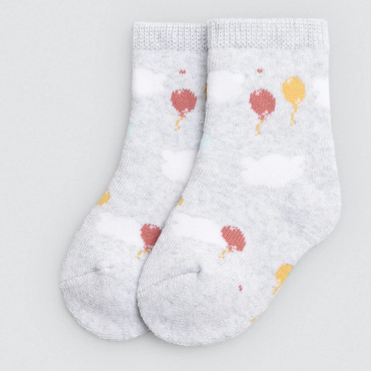 Confezione da 4 calzini termici per neonato con stampe a palloncino