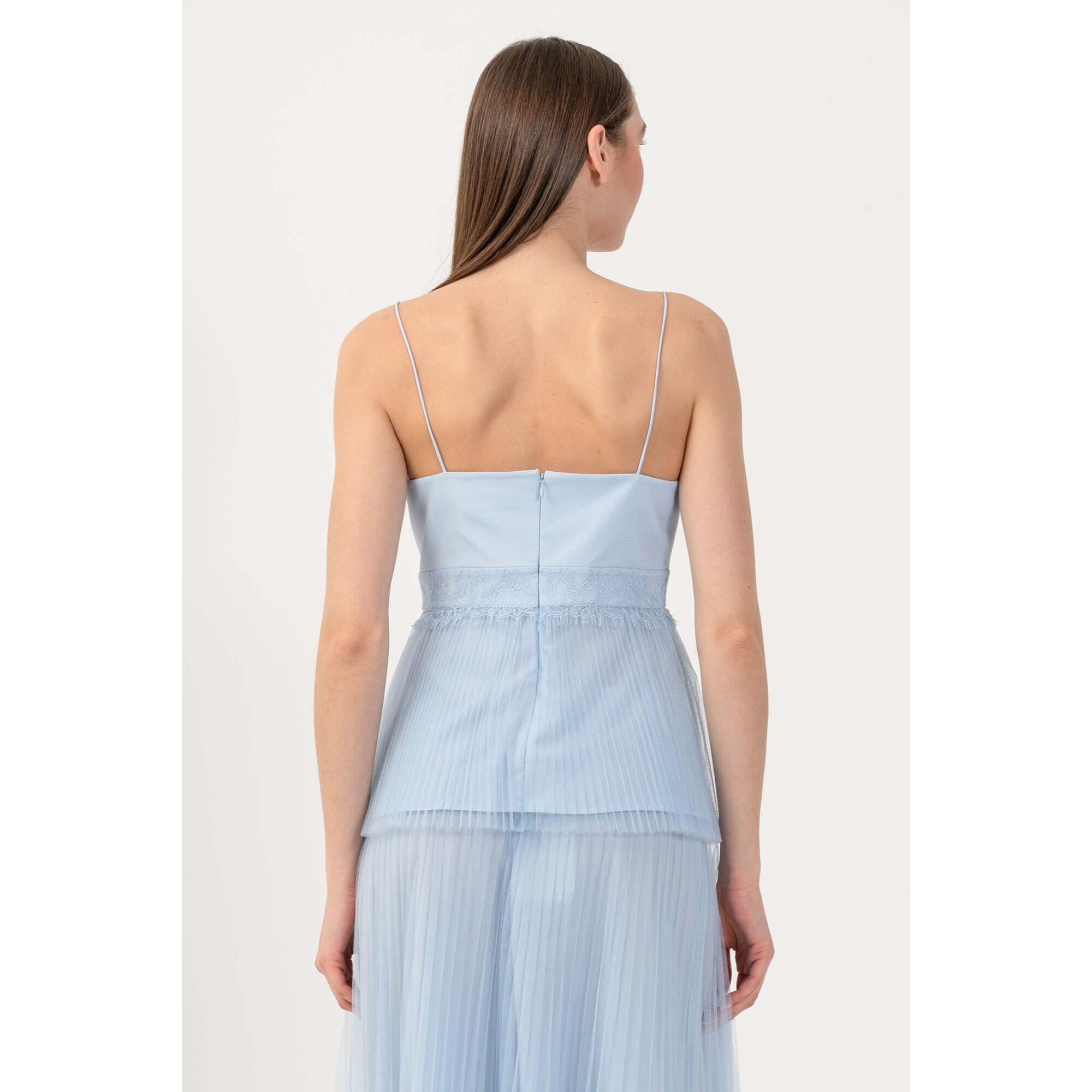 Kocca - Top elegante con tulle plissé Donna