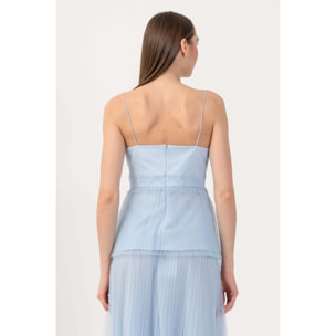 Kocca - Top elegante con tulle plissé Donna