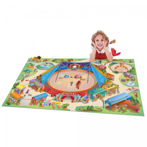 Tapis enfant sans velours Cirque