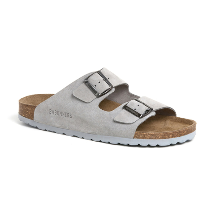 SANDALIA BABUNKERS GRIS