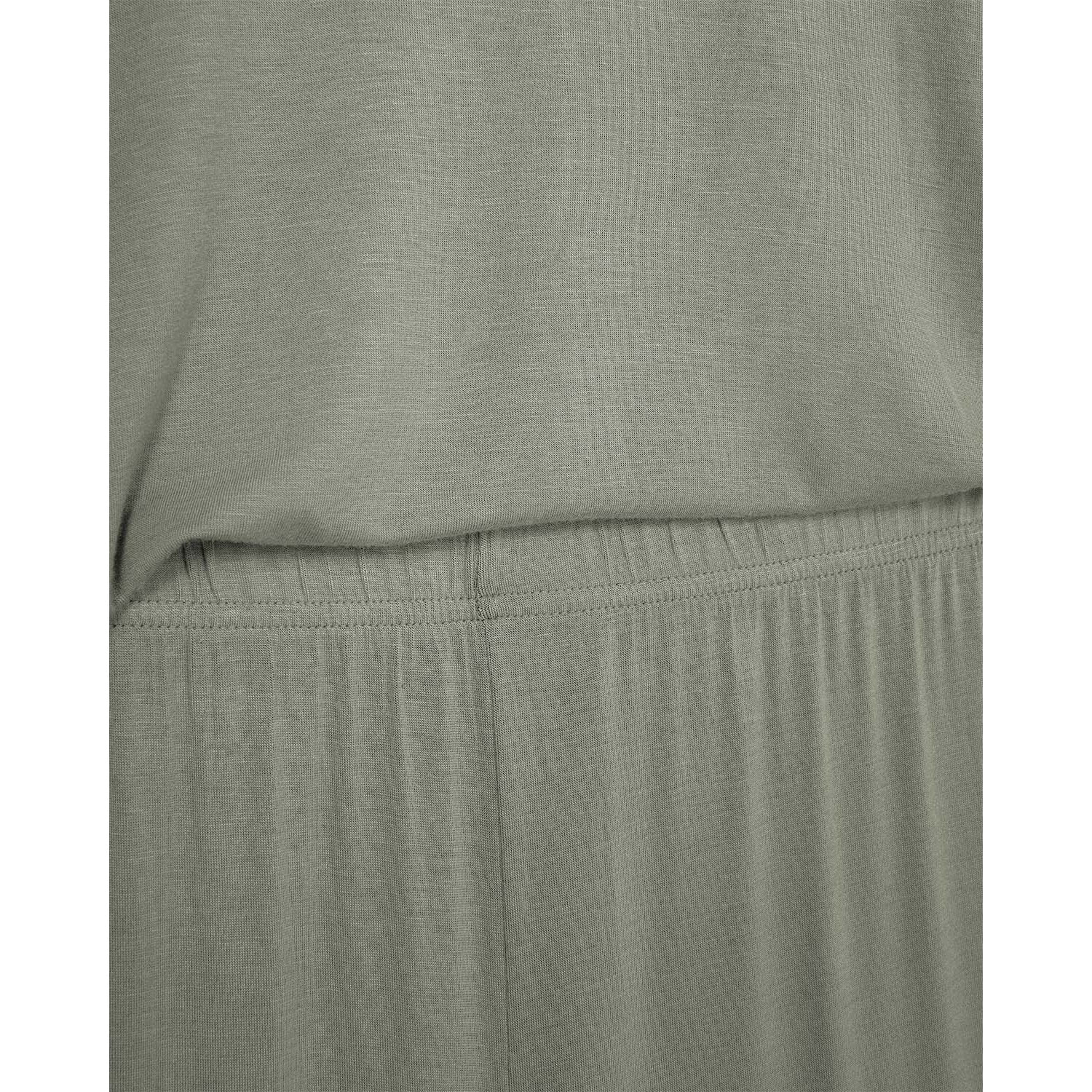 Pijama largo viscosa verde