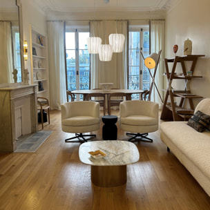 Suspension en coton ivoire et métal h35cm ALBA