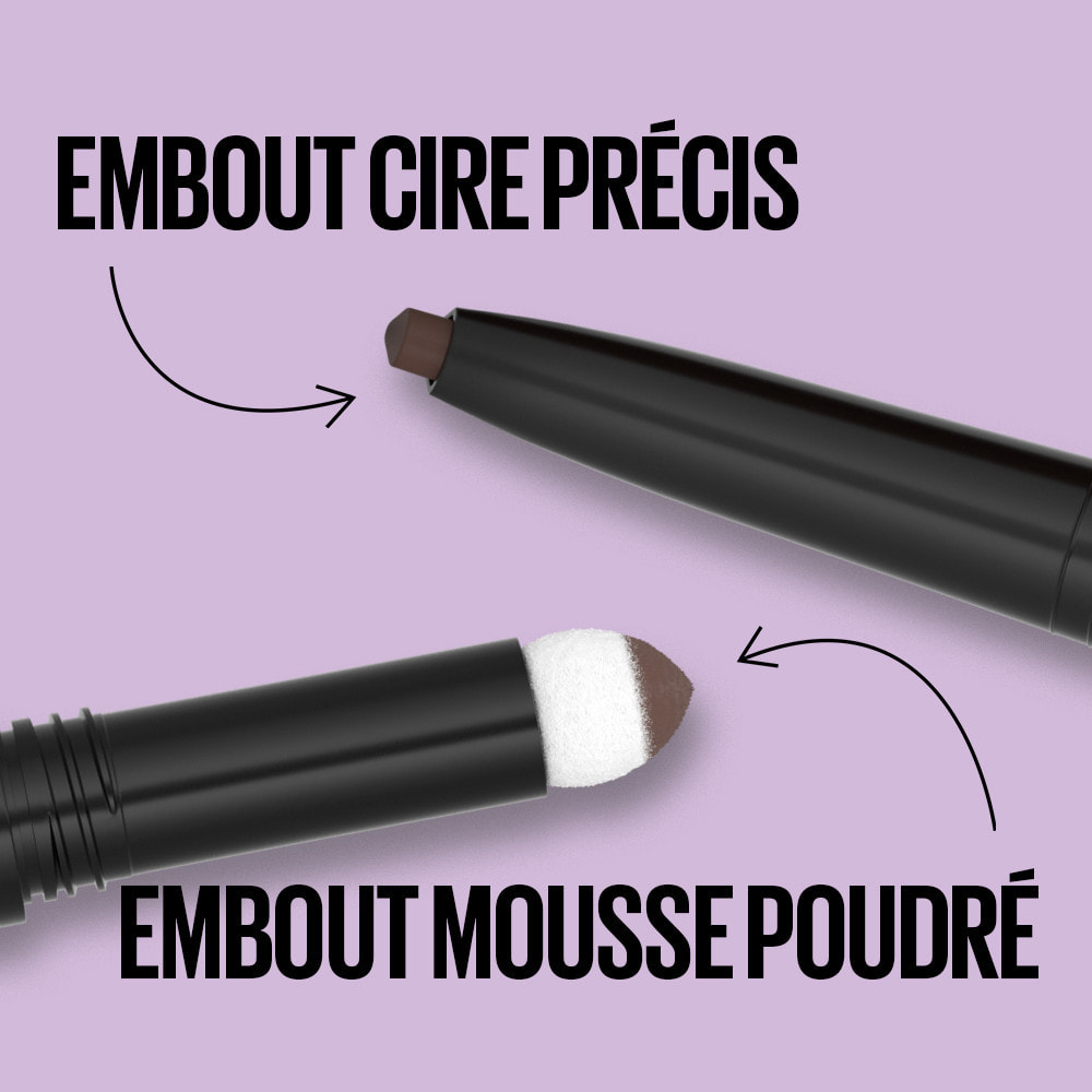 Maybelline Express Brow Duo Crayon à Sourcils Marron Foncé