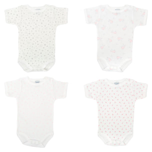 Pack 4 Body Ab. Hombro Manga Corta