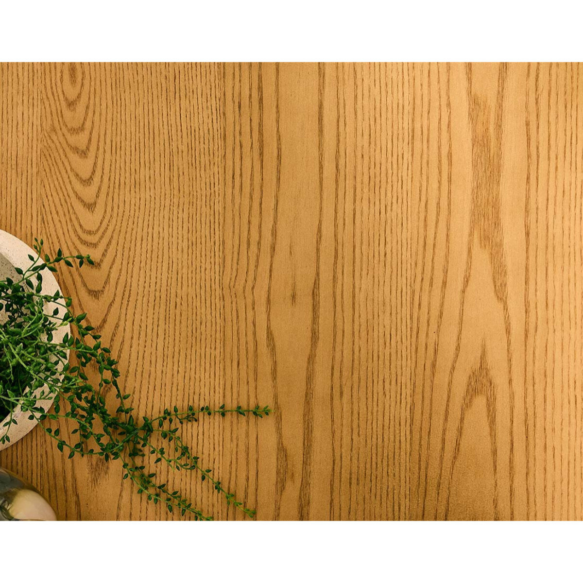 Milazzo - table à manger - bois plaqué chêne et cannage - 180 cm - Bois