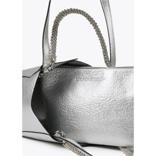 Borsa media metallizzata