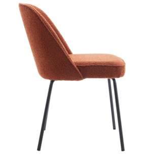 Lot de 2 chaises en tissu bouclé - OLDEN