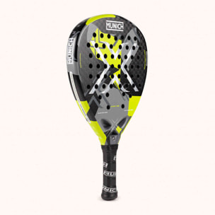 MUNICH HYPER VIBE Pala de pádel de potencia explosiva con fibra de carbono 6K y formato diamante