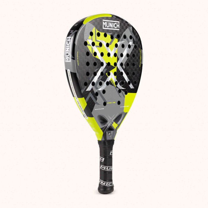 MUNICH HYPER VIBE Pala de pádel de potencia explosiva con fibra de carbono 6K y formato diamante