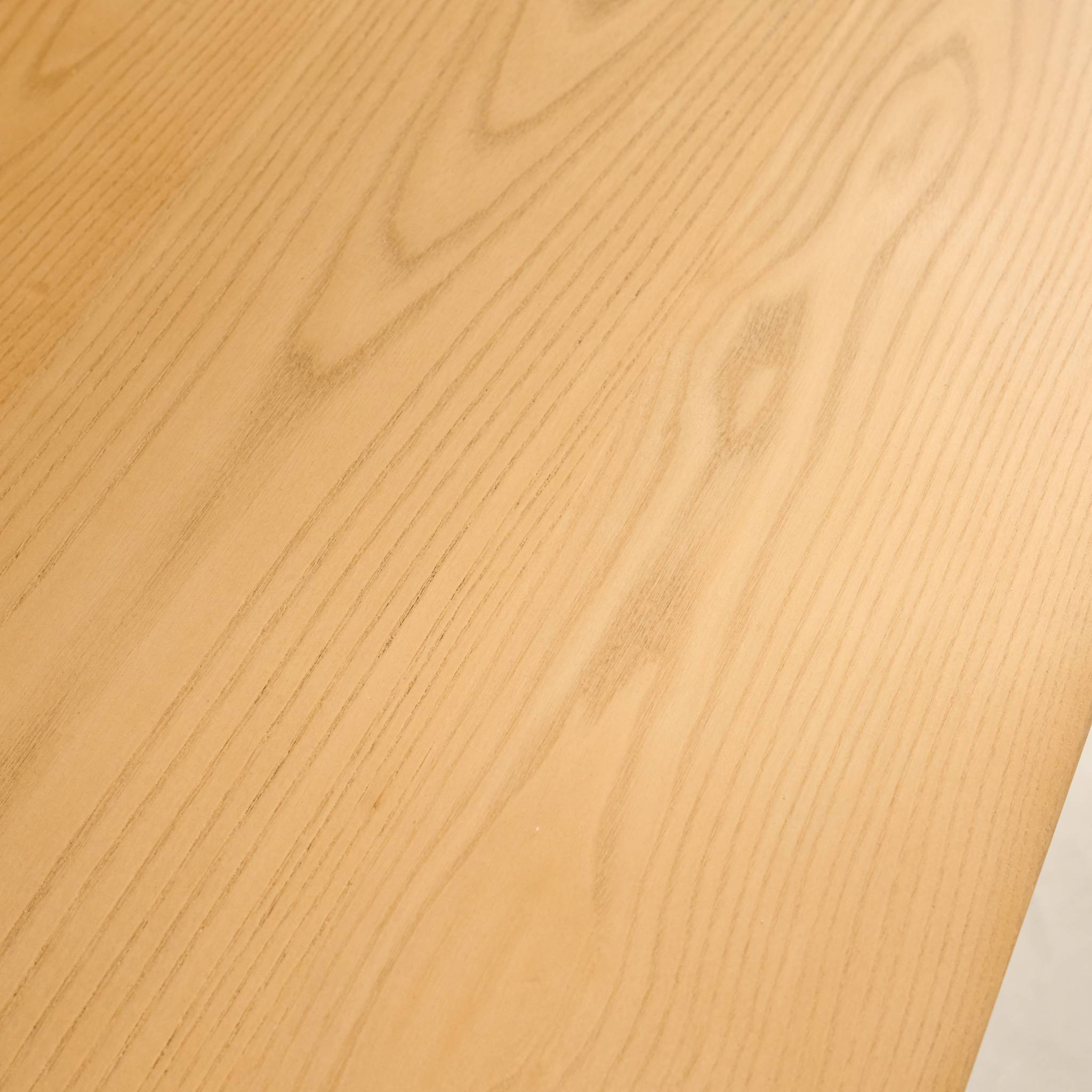 Table à manger rectangulaire bois d'hévéa et placage frêne 8 places ELENA