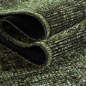 MIRA - Tapis de salon vert au design abstrait