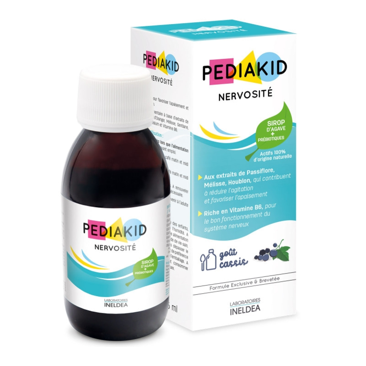 PEDIAKID - Pack Sirops Sommeil & Nervosité - Compléments alimentaires à base de plantes - Formule exclusive au sirop d'Agave - Aide à réduire l'agitation - Facilite l'endormissement - 2 flacons 125ml