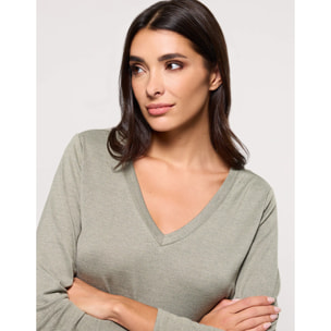 Camiseta Manga Larga Caqui - Imarama