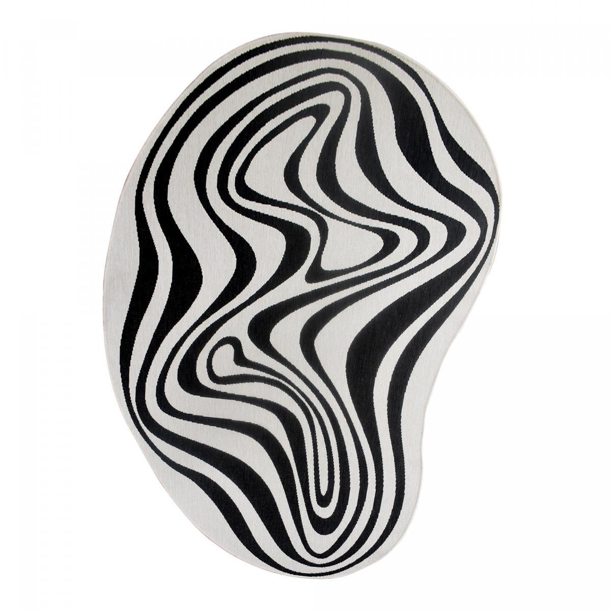 Tapis rond d'extérieur, kilim reversible EX1 DALI