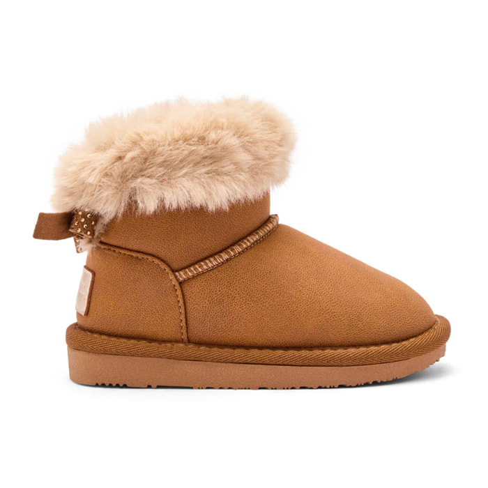 Stivali da ragazza in stile australiano con cintura di pelliccia