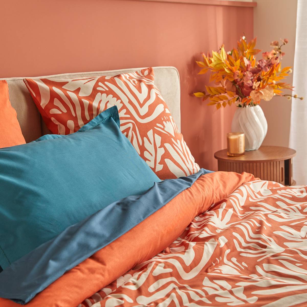 Parure de lit Homy 220x240cm orange