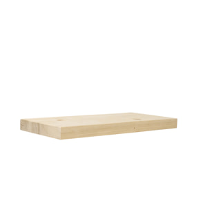 Table de chevet flottante en bois massif ton naturel 3,2x45cm Hauteur: 3.2 Longueur: 45 Largeur: 19.7