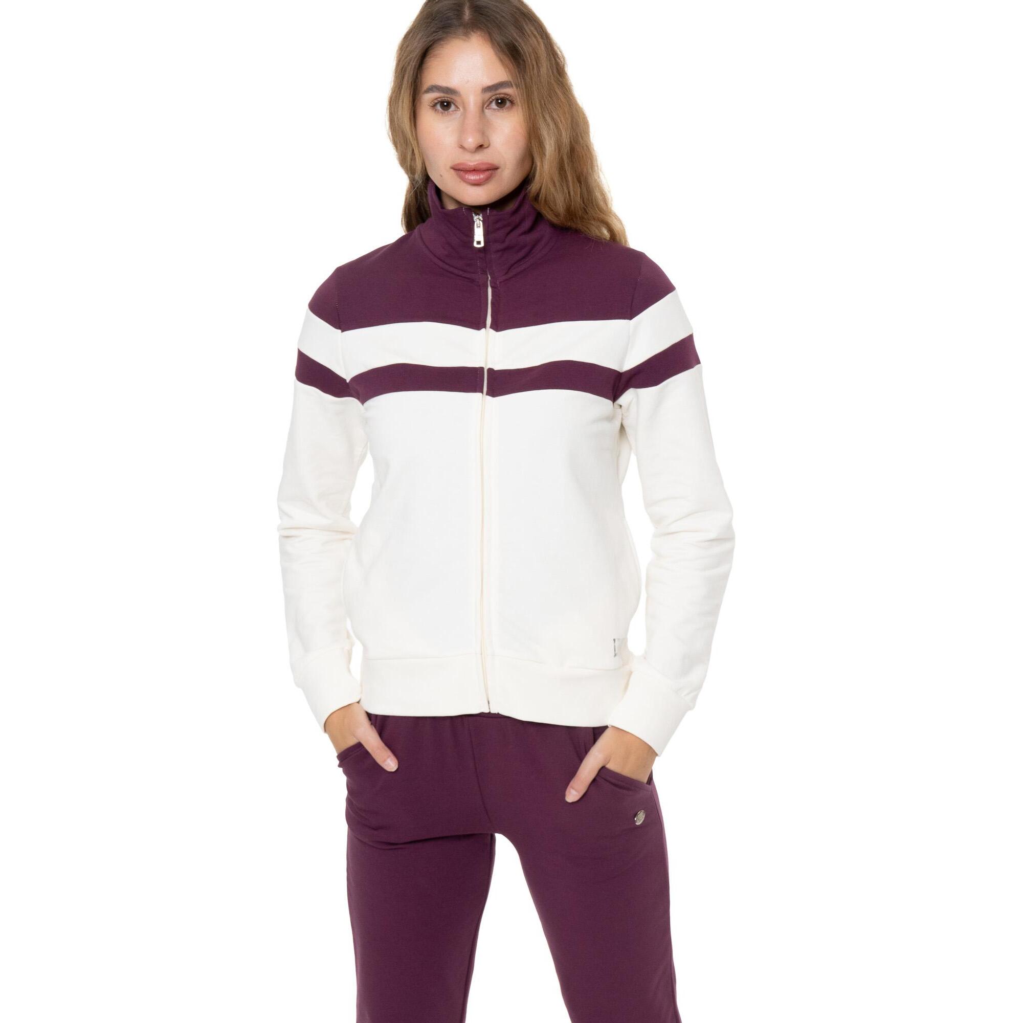 Chándal de invierno para mujer Leone 1947 Never Without,cuello alto y cremallera