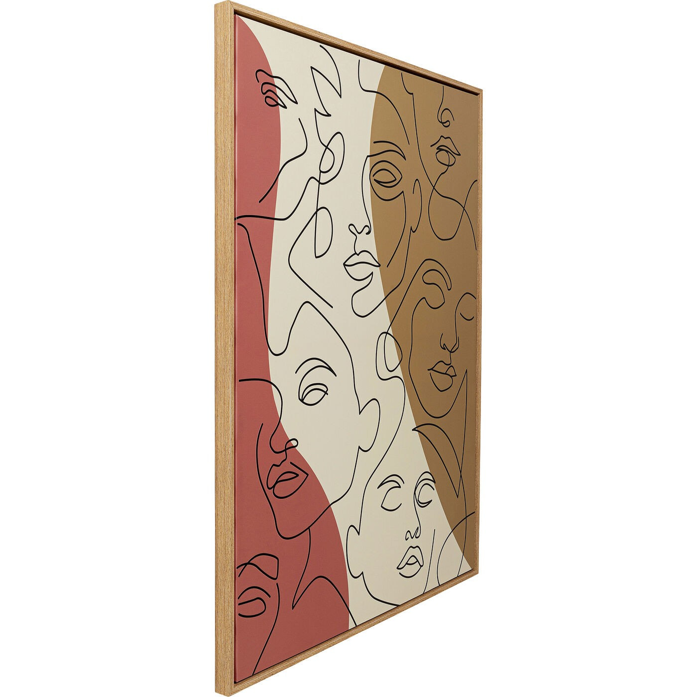 Tableau Faccia Arte tricolore 90x120cm Kare Design